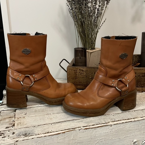 RARE Vintage Harley Davidson boots size 6 1/2 - Picture 4 of 16